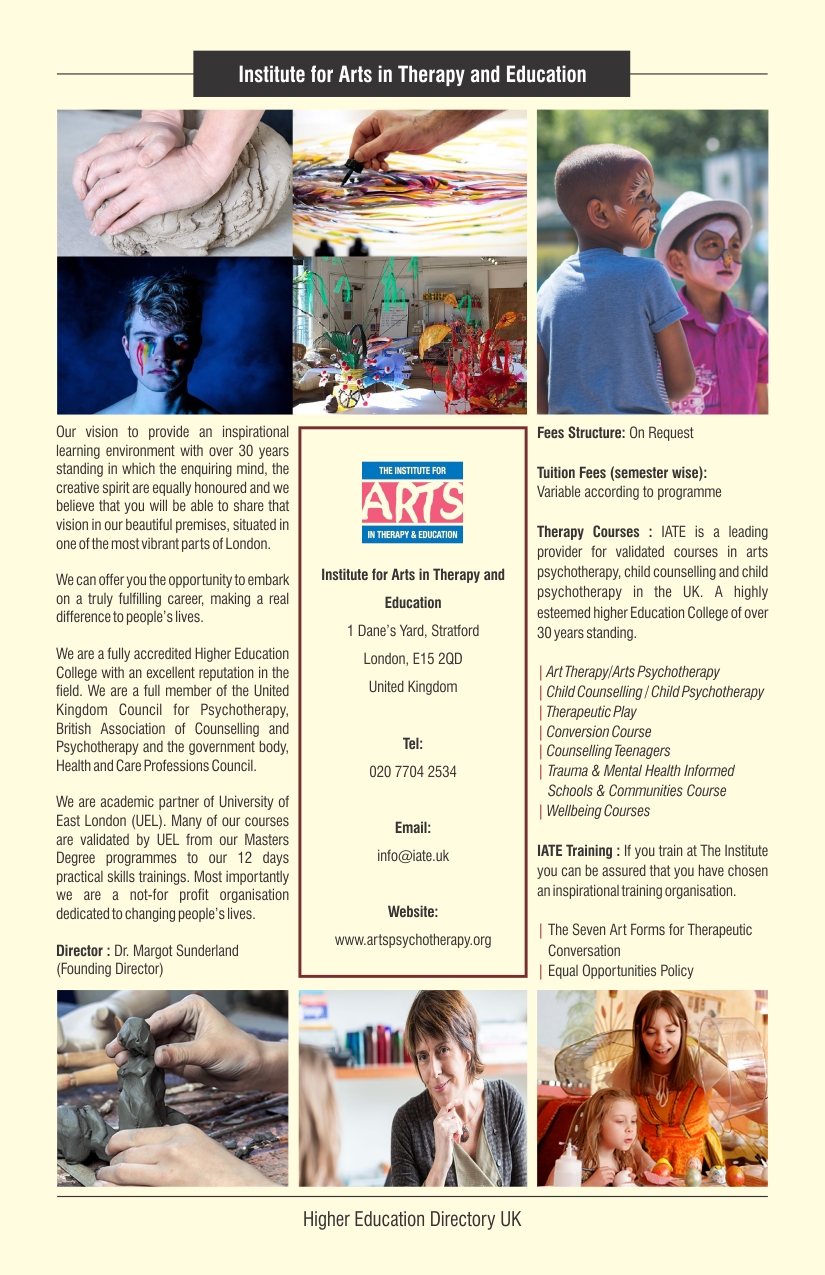 HED-UK-Listing-Layout-The Institute for Arts in Therapy and Education