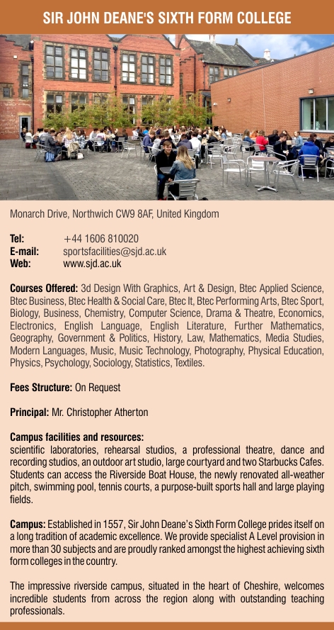 Sir John Deane's Sixth Form College